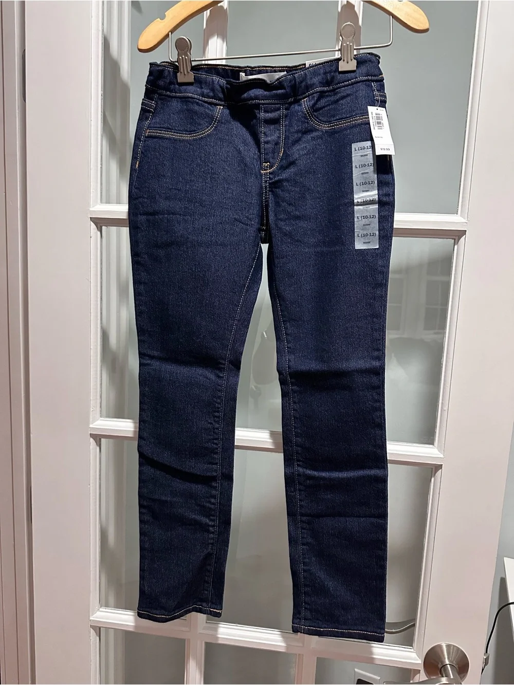 Old Navy Dark Blue Girls size 10-12 Stretch Skinny Jeans - New